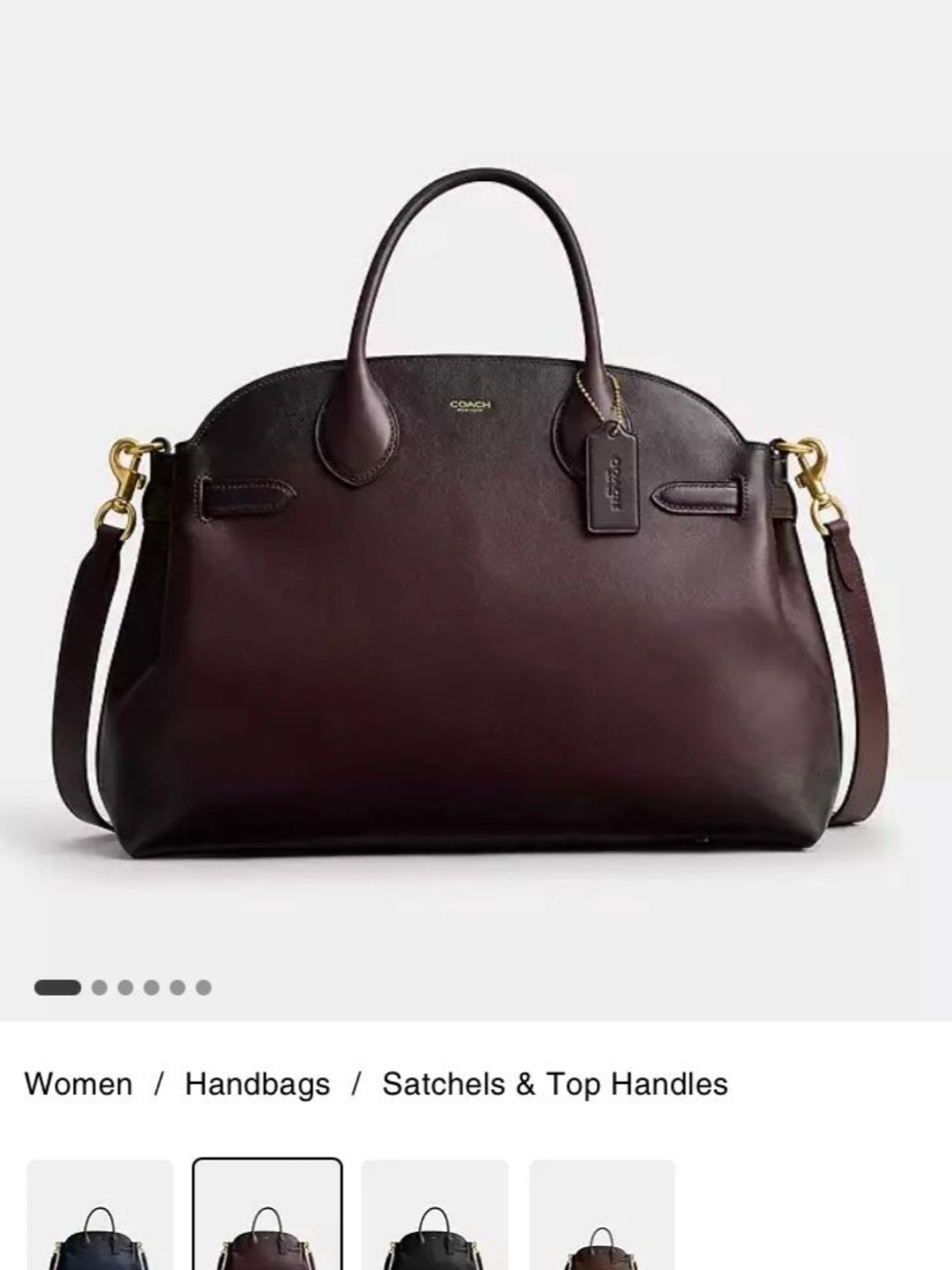 Coach Empire 40 Wine Burgandy